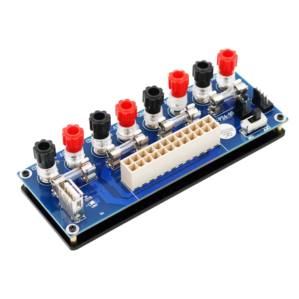 

upgrade version ATX Power supply Breakout Adapter with USB 5V port and insulation plastic base 128X48X40mm