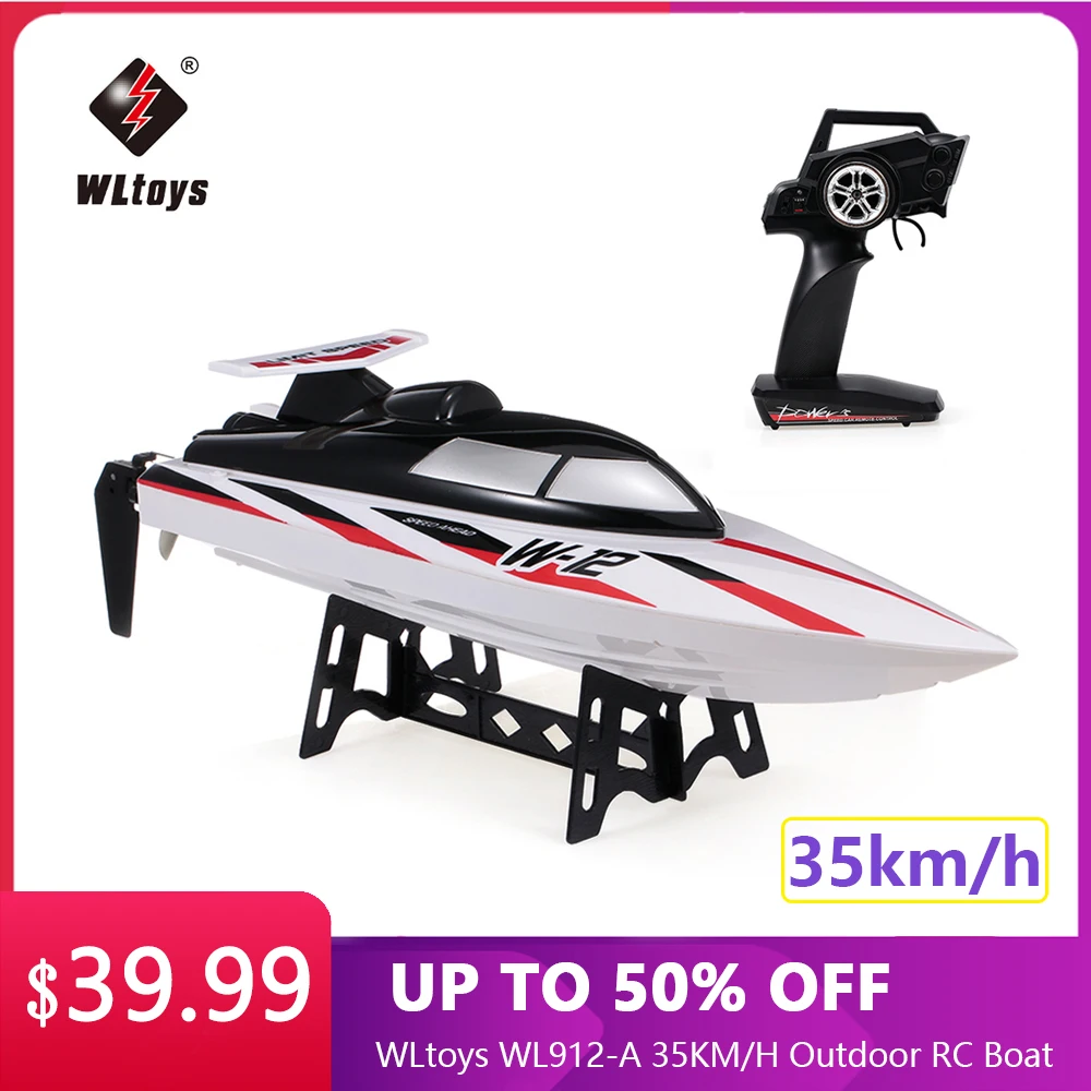 WLtoys WL912-A 35 км/ч RC лодка 2 4 г Альбумин человека сывороточный радио-управляемый