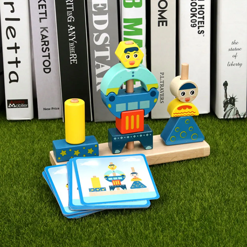 Детские 3D DIY деревянные сборки укладки Высокие кирпичи строительные блоки игрушки Обучающие Детские строительные блоки Hands-on способность игрушка