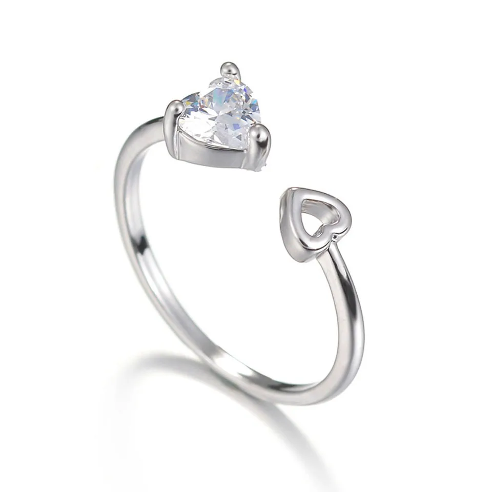 Женское маленькое кольцо из цинка, кольцо из нержавеющей стали, вечерние кольца с цирконием, подарок на Рождество - Цвет основного камня: H5231