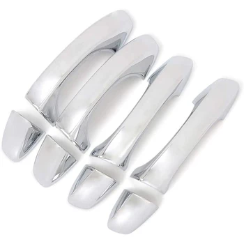 

Chrome Exterior Door Handle Cover Trims Fit No Smart Key Hole Car Accessories for Golf 7 2012-2020, 8 Pcs