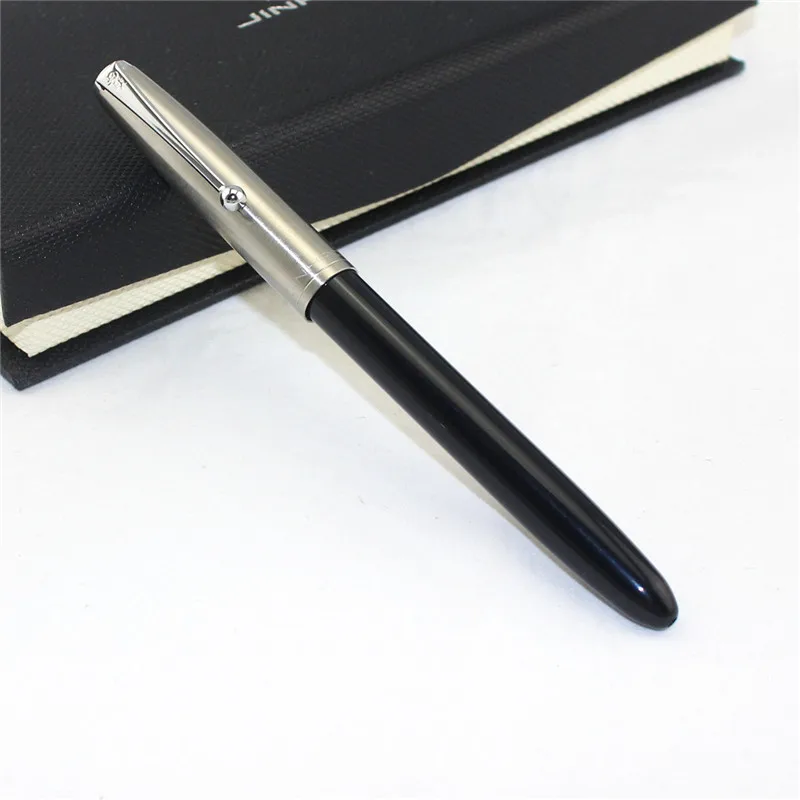 JINHAO 51 авторучка канцелярские милые чернильные ручки для письма школьные принадлежности для студентов 0,38 мм - Цвет: black 2