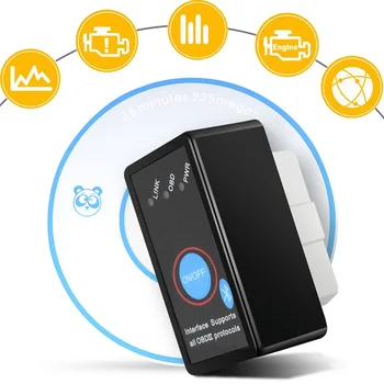 

ODB2 OBDII Protocols Check Engine Code Fault Reader ELM327 V2.1 Bluetooth Car Diagnostic Scanner Tool For Ford Chevrolet Hyundai