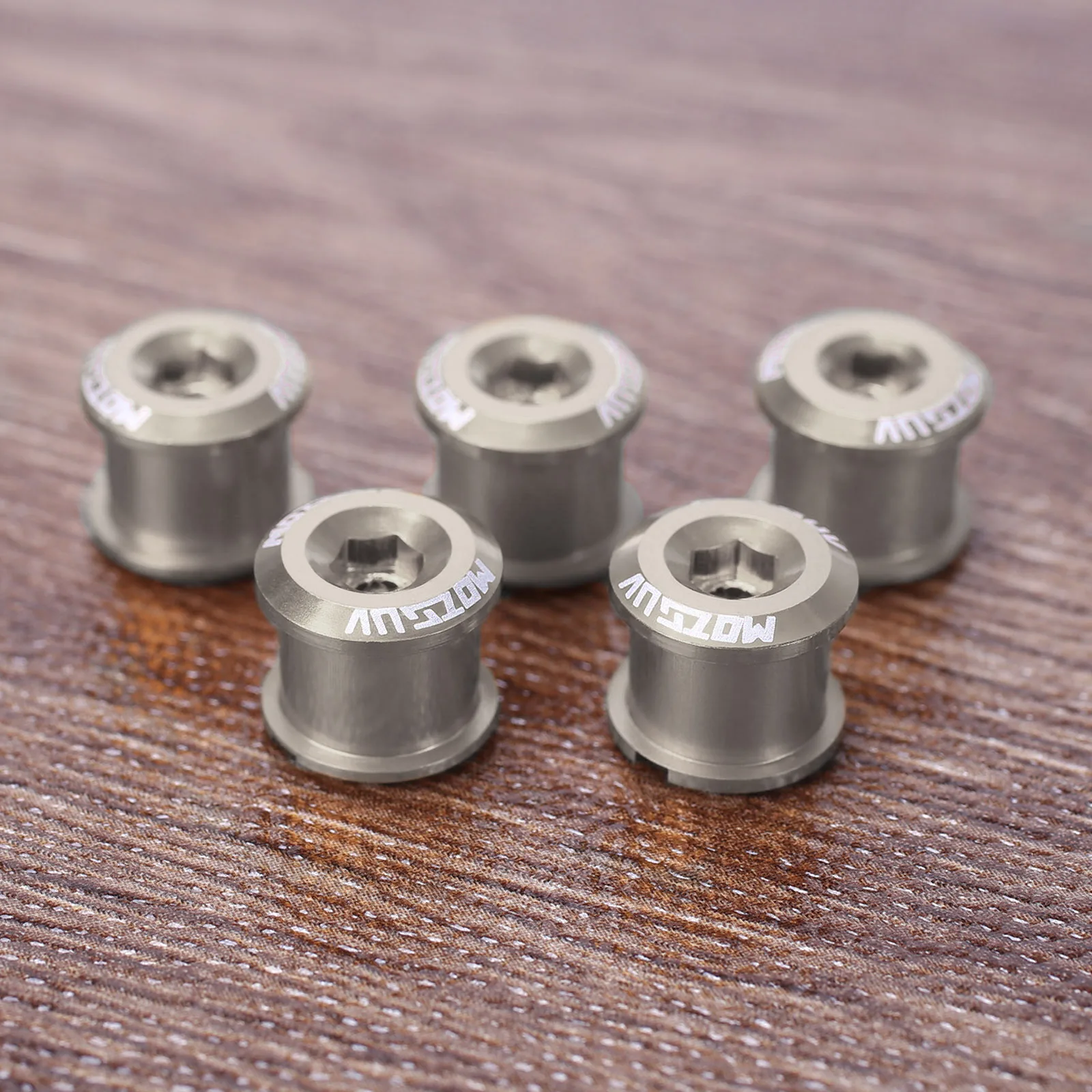 5Pcs MTB Bicycle Chainring Bolt Single Chainwheel Screws Alloy 7075 4.9mm/6.4mm Road Cycling Bike Disc Screws for Crankset Parts