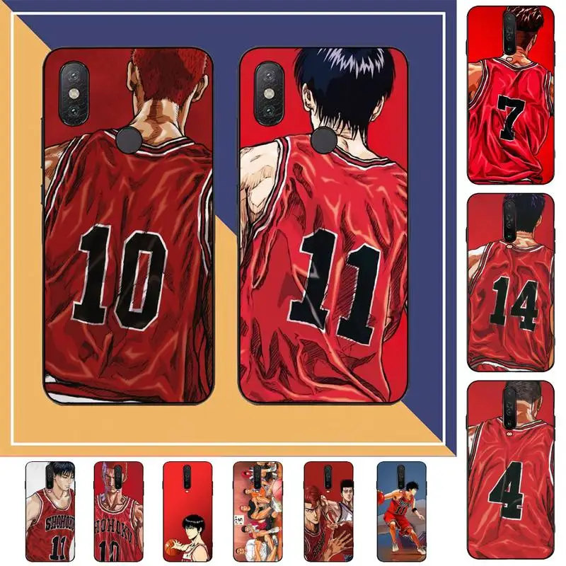 TOPLBPCS Slam dunk anime manga Phone Case for Redmi Note 8 7 9 4 6 pro max T X 5A 3 10 lite |