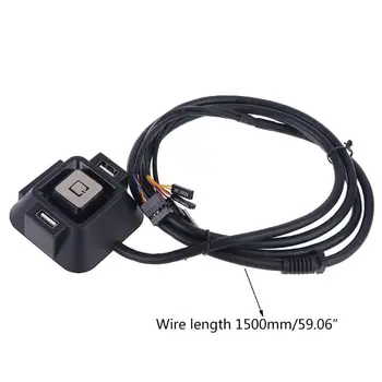 

Multifunctional USB 2.0 Computer PC Switch External Power On/Off Reset Button