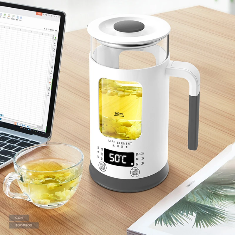 600 мл мини-мульти-функция электрический чайник для поддержания здоровья стекло вареный чай горшок Горячая вода бутылка теплый чайник 220 В