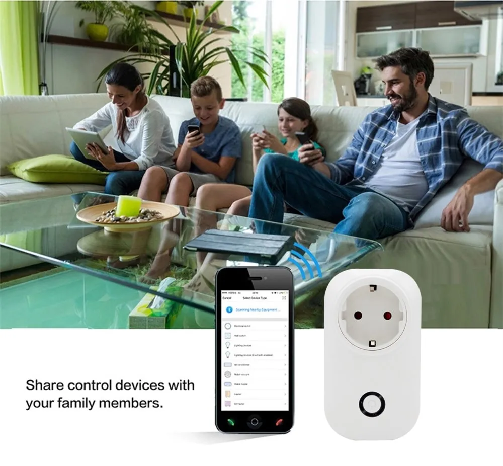ACCKIP умная штепсельная вилка WiFi розетка 3500 Вт 16A таймер для мониторинга энергии ЕС