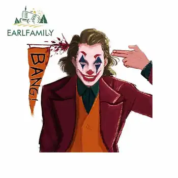 

EARLFAMILY 13cm x 12.9cm For The Joker Motorcycle Car Bumper Window Stickers Car Assessoires Car Stickers Decals Vinyl Material