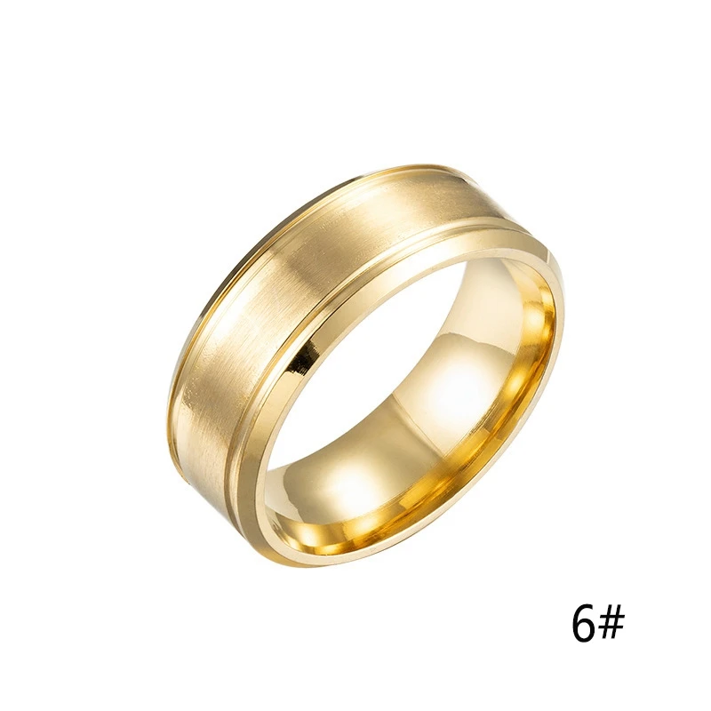 SHUANGR, титановое мужское кольцо черного, золотого, серебряного цвета, обручальное кольцо, кольцо для мужчин и женщин, подарки TY - Цвет основного камня: Color 2