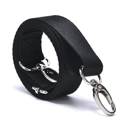 1pcs Black Adjustable Nylon Shoulder Bag Belt Replacement Laptop Crossbody Camera Strap 120x2.5cm