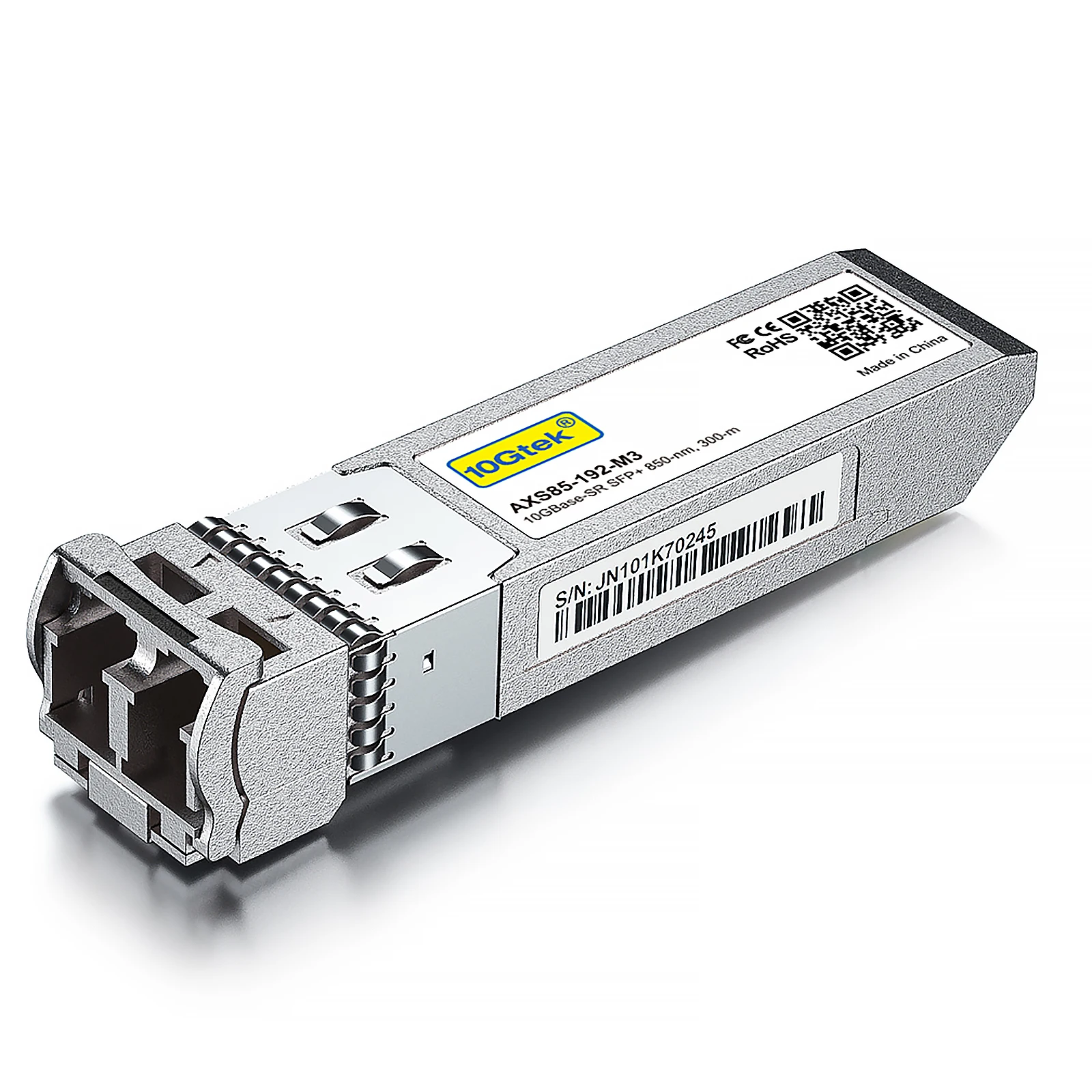 시스코, 유비퀴티, D-LINK, 인텔 등에 대한 10G SFP + 트랜시버, 10 GBASE-SR, 10G 850nm MMF, 최대 300 미터 