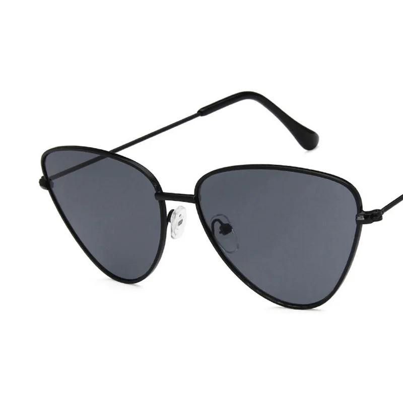 RBROVO Cateye Ретро Солнцезащитные очки женские роскошные брендовые Солнцезащитные очки женские винтажные очки для женщин зеркальные Oculos De Sol Gafas - Цвет линз: BlackGray