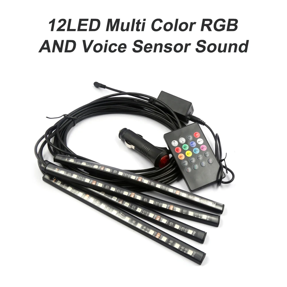 

Car Inner atmosphere light 12smd with Remote control