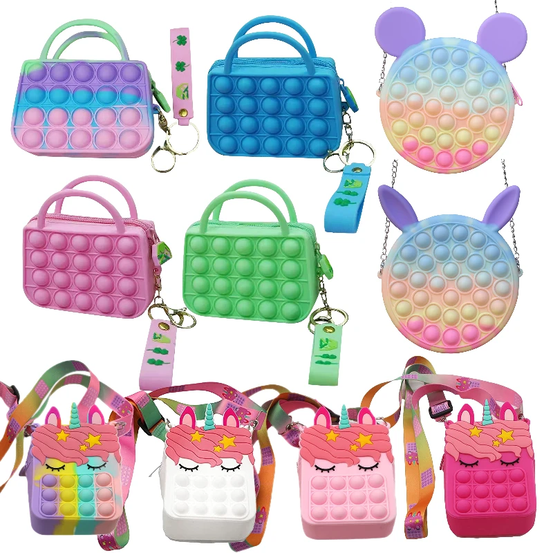 Poppet Push Bubble Toy Rainbow Poppit 