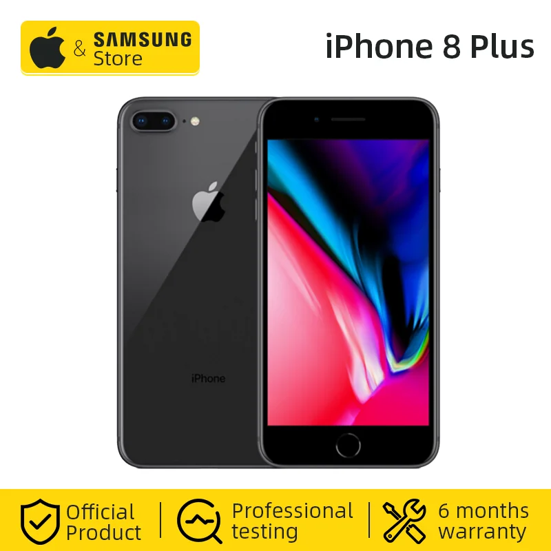 Original Apple iphone 8 Plus Hexa Core iOS 3GB RAM 64GB ROM 5.5 inch
12MP Fingerprint LTE Mobile Phone