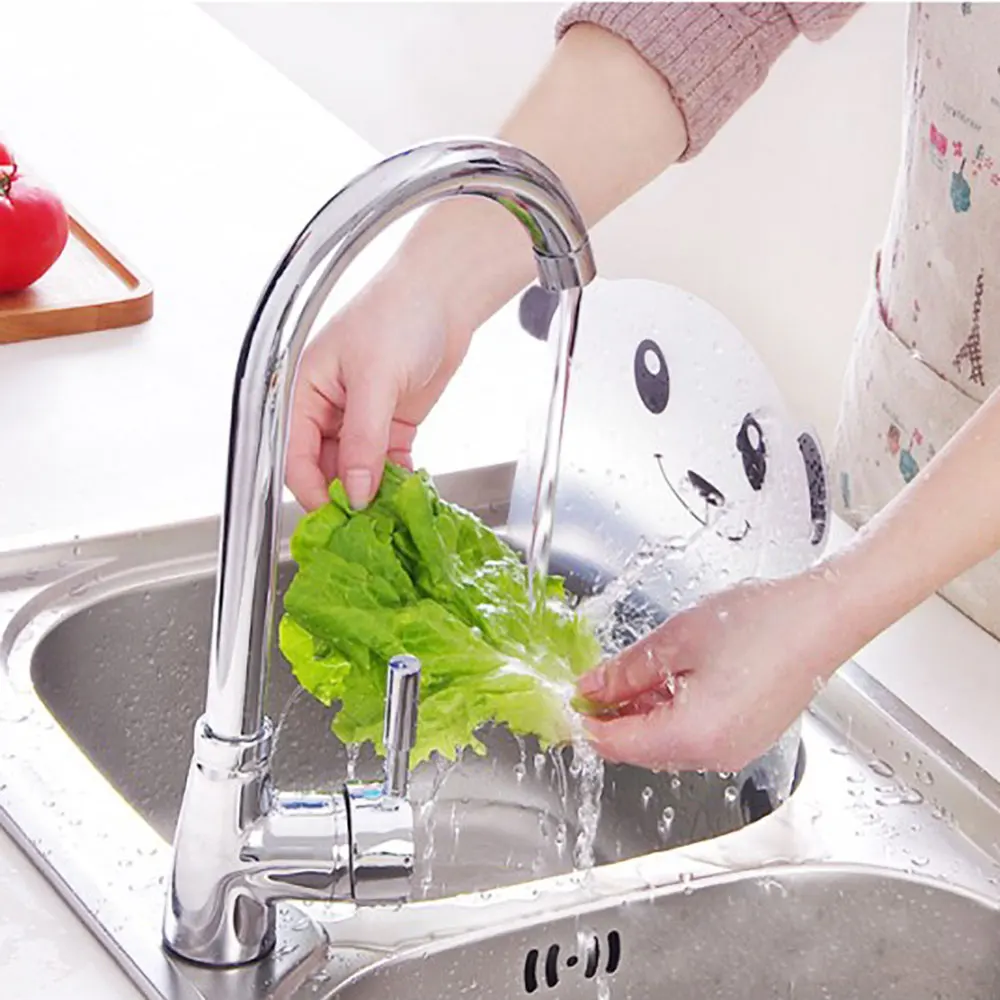 Silicone world Kitchen Sink Water Splash Guards with Sucker Waterproof Screen for Dish Fruit Vegetable Washing Anti-water Board