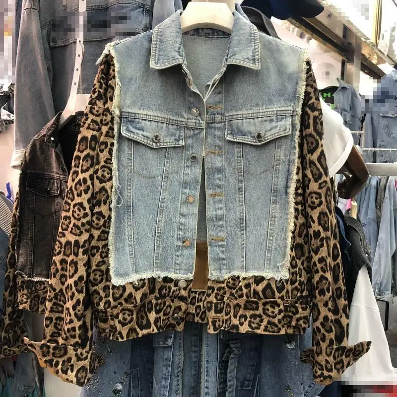 Женская крутая уличная Джинсовая Куртка Harajuku повседневные джинсовые куртки с отворотом свободное модное пальто