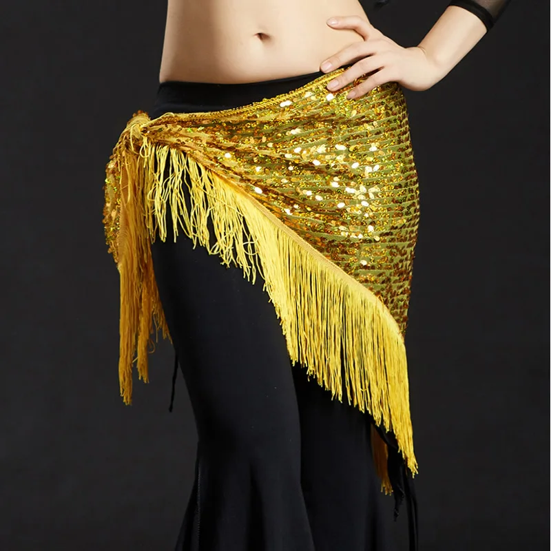 Belly Dancing Pants Glitter Sequins Belly Dance Hip Scarf Tassel Belly - Poland Belly Dancer 14 thumbnail image