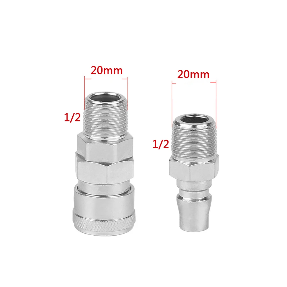 

SM40 PM40 1/2'' Male PT Pneumatic Air Compressor Hose Quick Coupler Plug Socket Connector