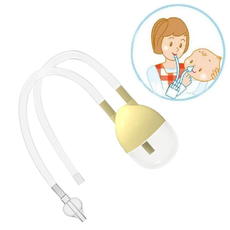 

Newborn Baby Safety Nose Cleaner Vacuum Suction Nasal Aspirator Flu Protections