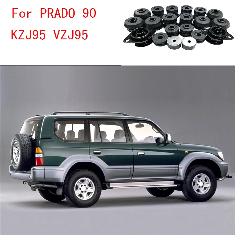 Whole Car Frame Buffer Rubber Cushiion Sub-Assy For Toyota Land Cruiser Prado Hilux Surf 4Runner KZJ95 KZN185 1996-2000