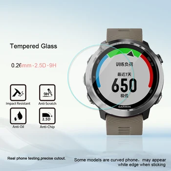 

2 Pack Watch Glass Film Tempered Film 0.26mm Arc Edge For Garmin Forerunner645/forerunner935/forerunner735xt Tempered Glass Film