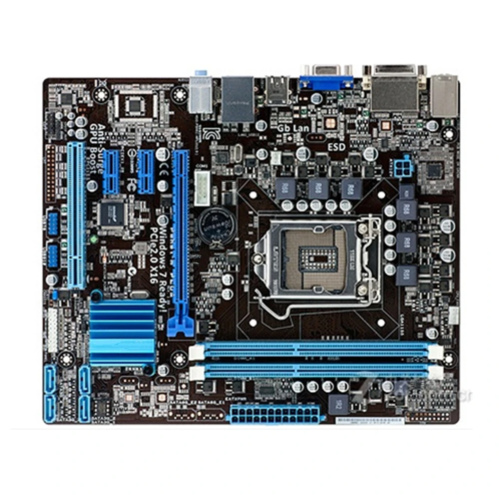 Для настольной материнской платы Asus P8H61-M PLUS H61 Socket LGA 1155 i3 i5 i7 DDR3 16G uATX UEFI BIOS