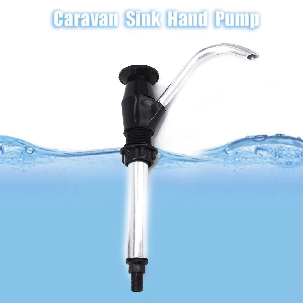Robinet pompe à main pour caravane 32mm, robinet pour remorque en alliage noir, robinet pour remorque de Camping, Camping, pièces de Camping, accessoires, 1 pièce ► Photo 2/4