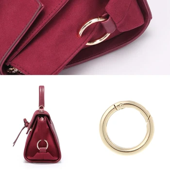 

Round Ring Circle Spring Snap For DIY Keyring Hook Bag Buckle Handbag Purse