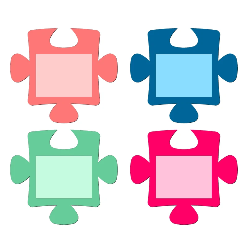 

New Puzzles, Picture Frames Wooden Die Scrapbooking C2954 Cutting Dies Multiple Sizes Compatible With Most Die Cutting Machines