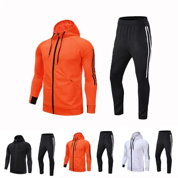 

Soccer Jacket &Football Pants Training Suit Soccer Match Appearance coat Long Sleeve Sportswear Soccer Sets Running Sets