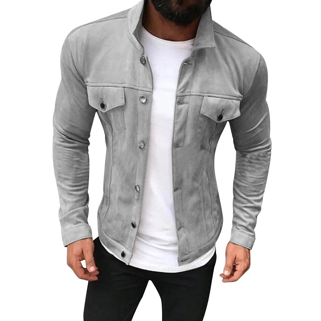 Mens Jackets Coats Flight Jackets Men's Button Autumn Winter Military Outwear street Pure Color Breathable Coats#251011