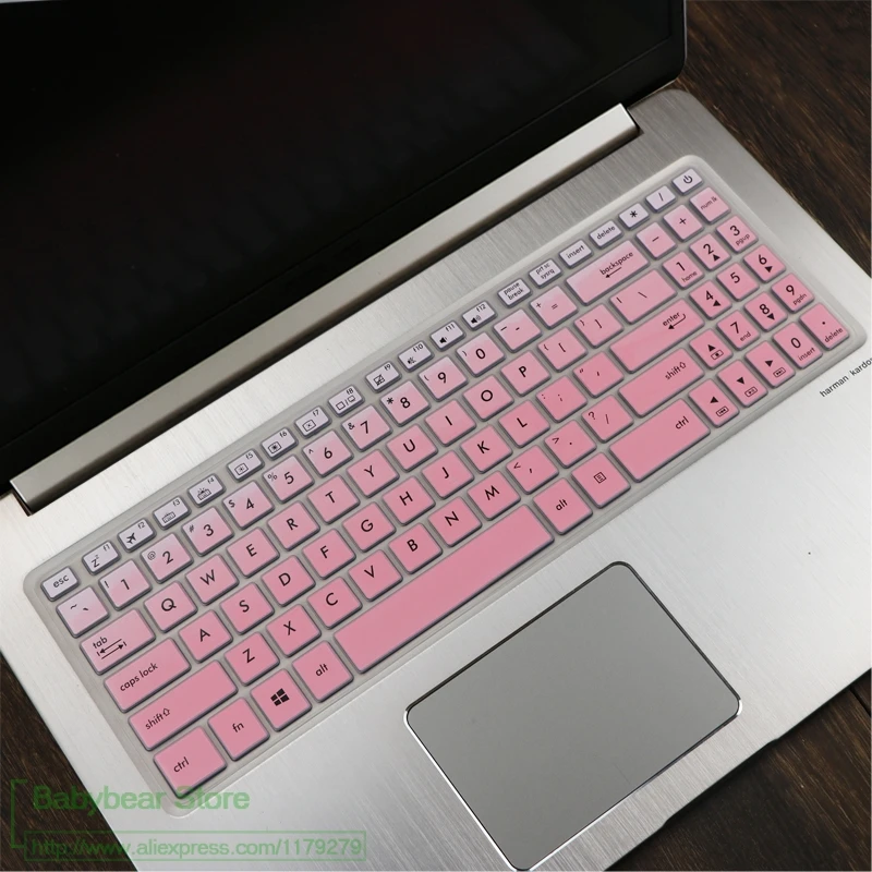 15,6 дюйм чехол для клавиатуры Защитная крышка для Asus VivoBook Pro 15 N580G N580GD N580VD N580 M580 NX580VD YX570ZD YX570ud YX570 - Цвет: fadepink
