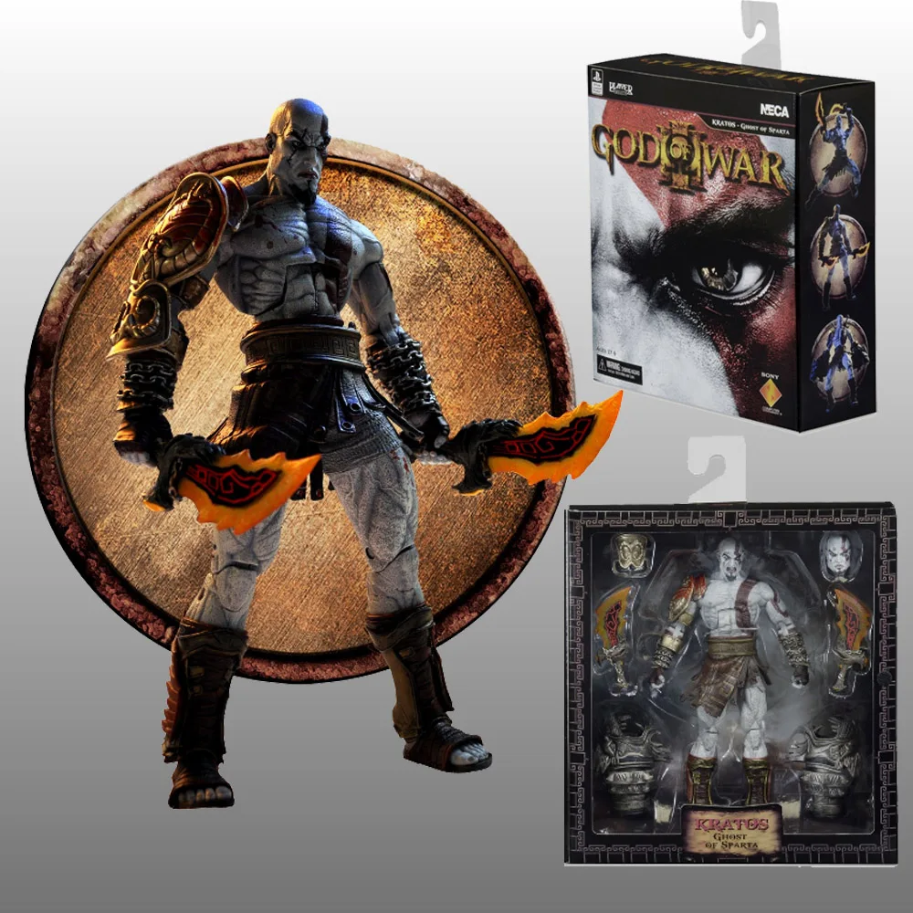NECA Бог войны призрак Спарты Кратос ПВХ фигурка Коллекционная модель игрушки в
