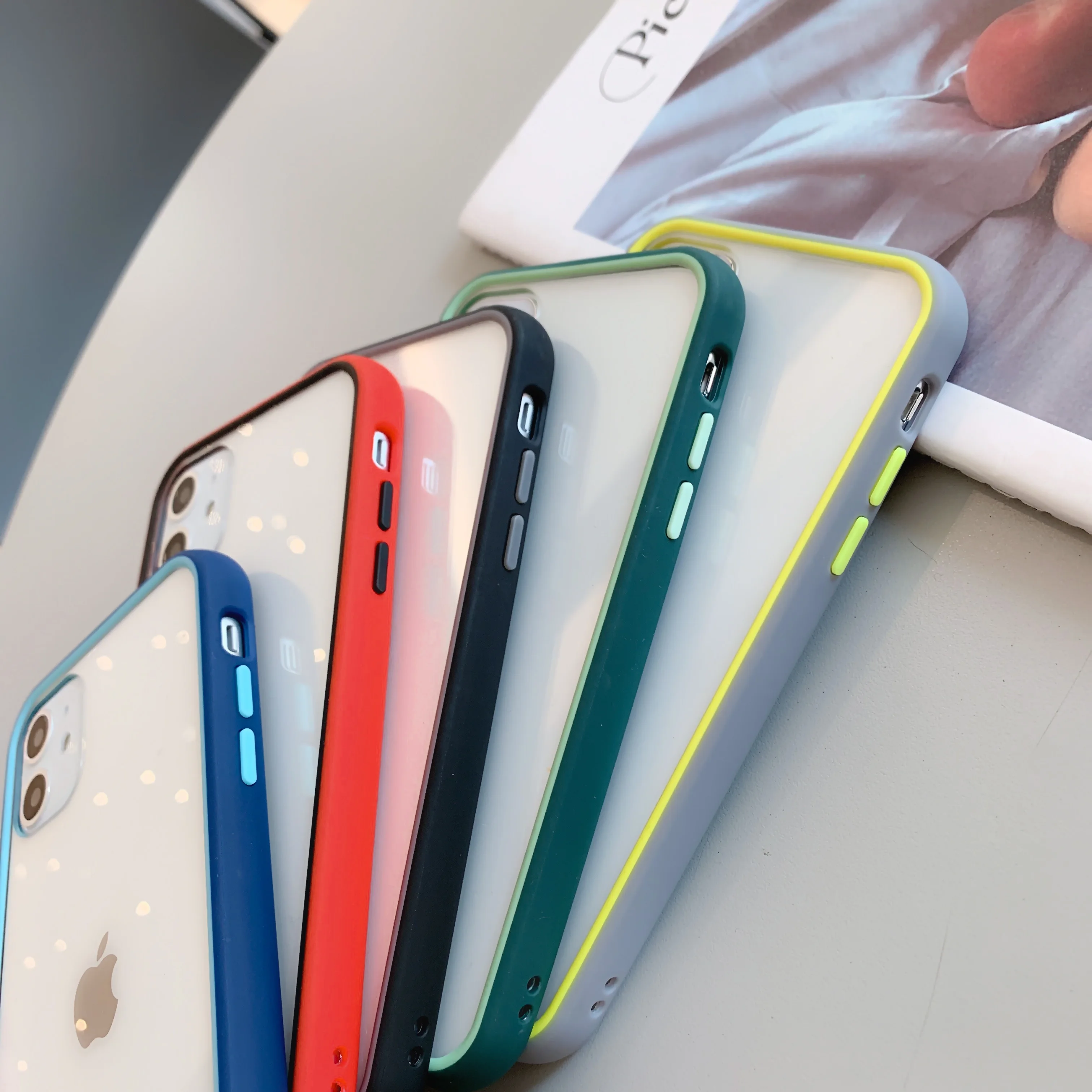Матовый чехол для телефона Apple iPhone X XR XS 11 12 Min Pro Max 8 7 6S 6 Plus SE 2020 Жесткий Мягкий из