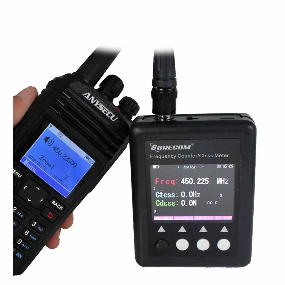 Счетчик частоты SURECOM SF 401 плюс счетчик 27Mhz 3000Mhz радио Портативный с декодером