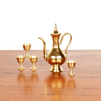 

Sake device re-creation of classical creative pure copper hip flask hot warm hot hip flask drinking utensils