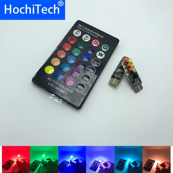 

Canbus Mult-color RGB T10 W5W 94 168 Led Bulb Car Clearance Lights with Remote For Opel Astra F Classic 2 98'-05 Astra H 2004-08