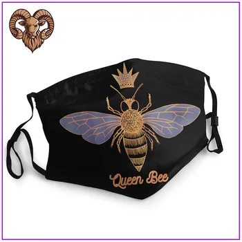 

Queen Bee Funny Cool Boss Lady Crown Alpha Men Women facemasks for virus protection cotton facemasks pm2.5 mask filter skin care