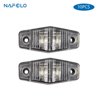 

10pcs 12V LED Car Side Marker Light Auto External Lamp Warning Tail Lamp Trailer Lorry Truck Clearance Side Marker lights