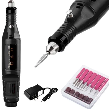 Billig 1 * Nagel Datei Drill Kit Elektrische Maniküre Pediküre Acryl Tragbare Salon Maschine Nail Art Werkzeug