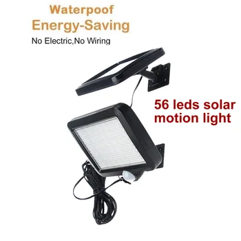 

56 LED Solar Powered PIR Motion Sensor Wall Light Waterproof Outdoor Garden human body sensor Solar Lamp Chandelier Pendant