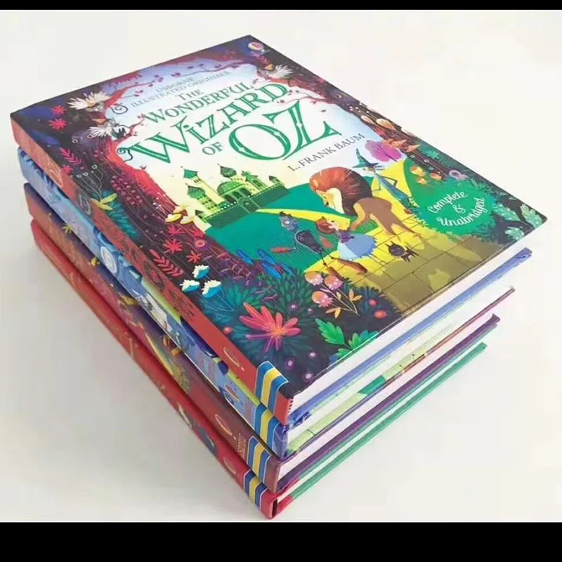 4 книги Usborne The Wonderful английские развивающие книжки с откидным клапаном детские