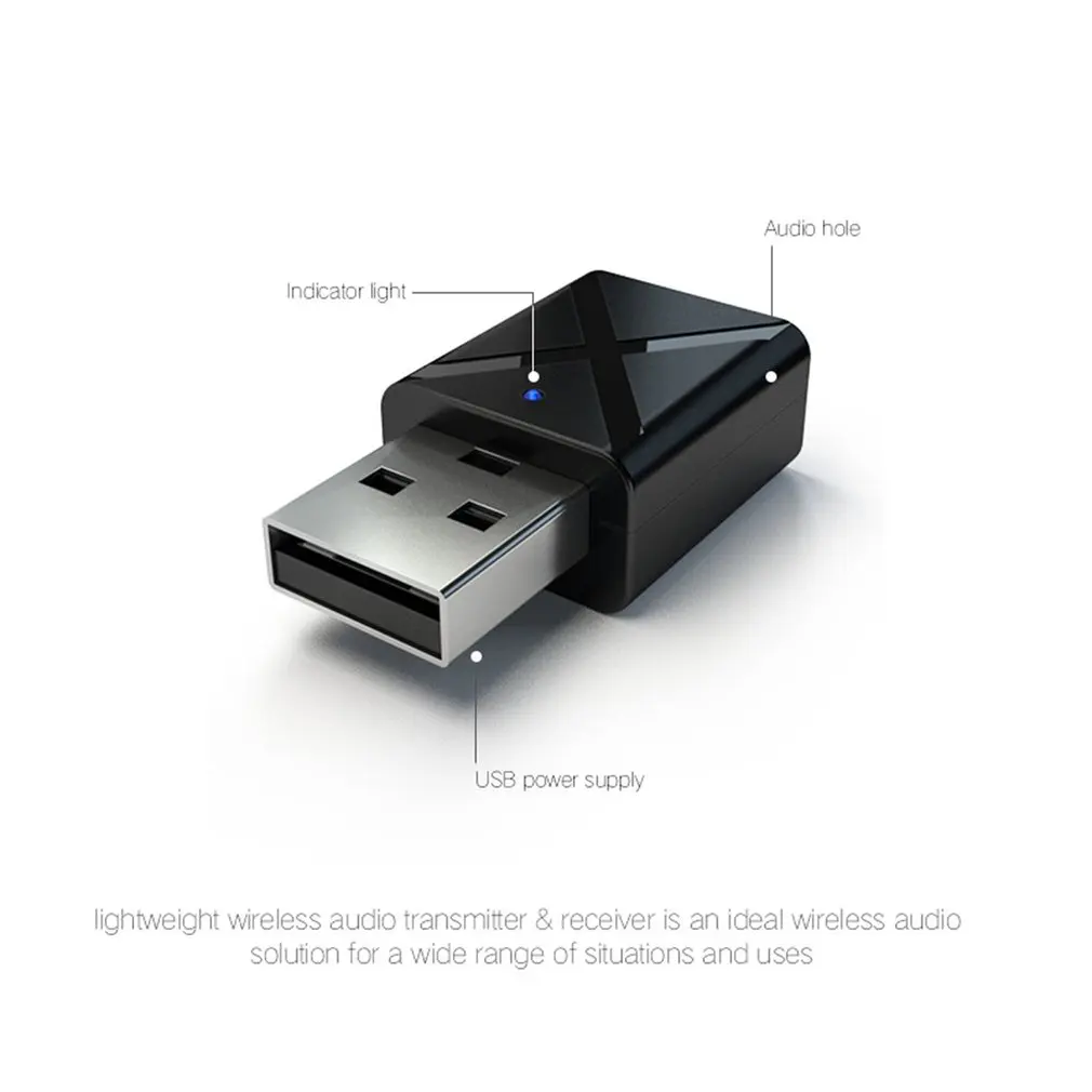 ONLENY Bluetooth 5,0 аудио приемник передатчик мини стерео Bluetooth AUX RCA USB 3,5 мм разъем для ТВ ПК автомобильный комплект беспроводной адаптер