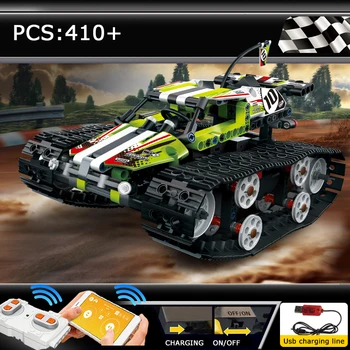 

RC Technic Track Remote Control Race Car Assembly Electric Off-road Vehicle Model Building Blocks Technology Toys Children Gift