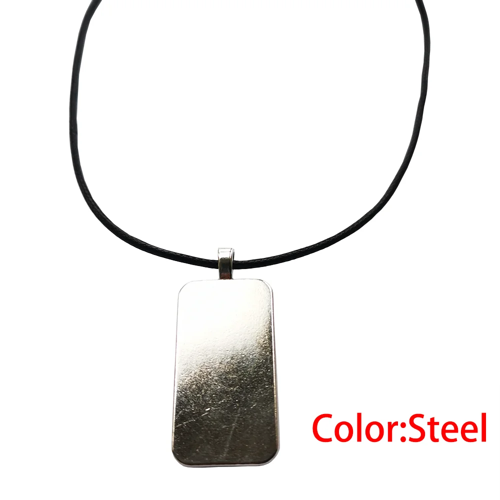 Jewelry With Steel Plated Glass Cabochon Choker Long Pendant Rectangle  Necklace Selena Quintanilla Yeni For Girls Gifts - AliExpress