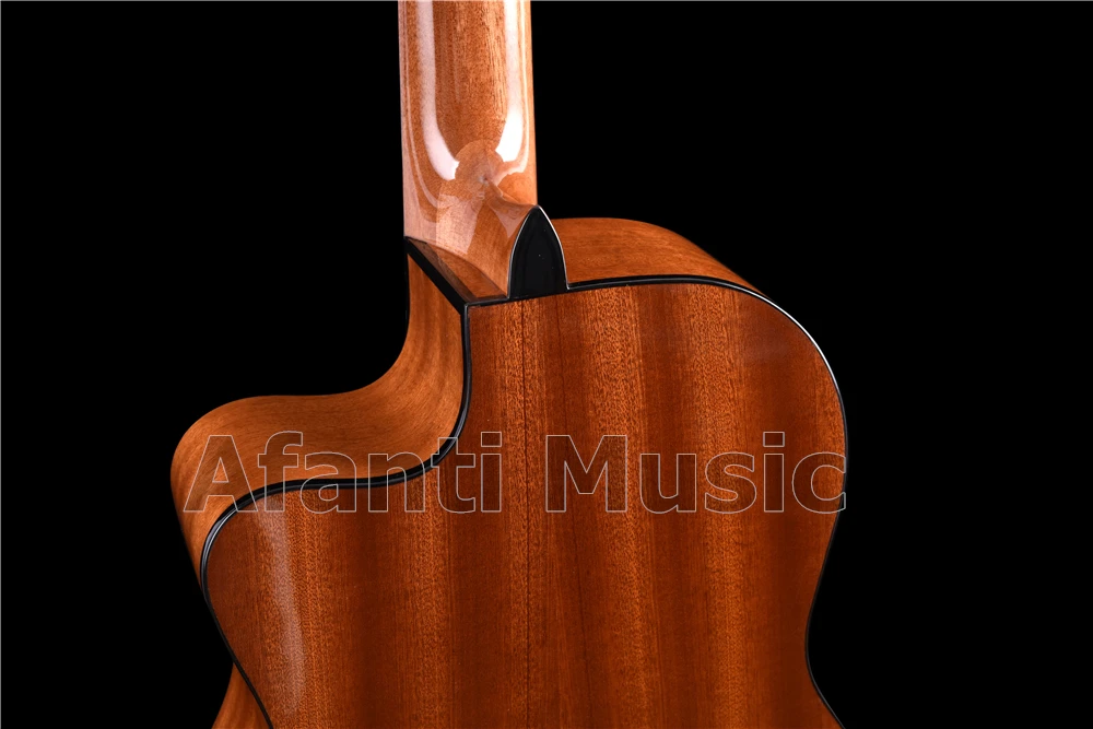 Afanti музыка 39 дюймов Spruce& Sapele Классическая гитара с эквалайзером(ACL-2045