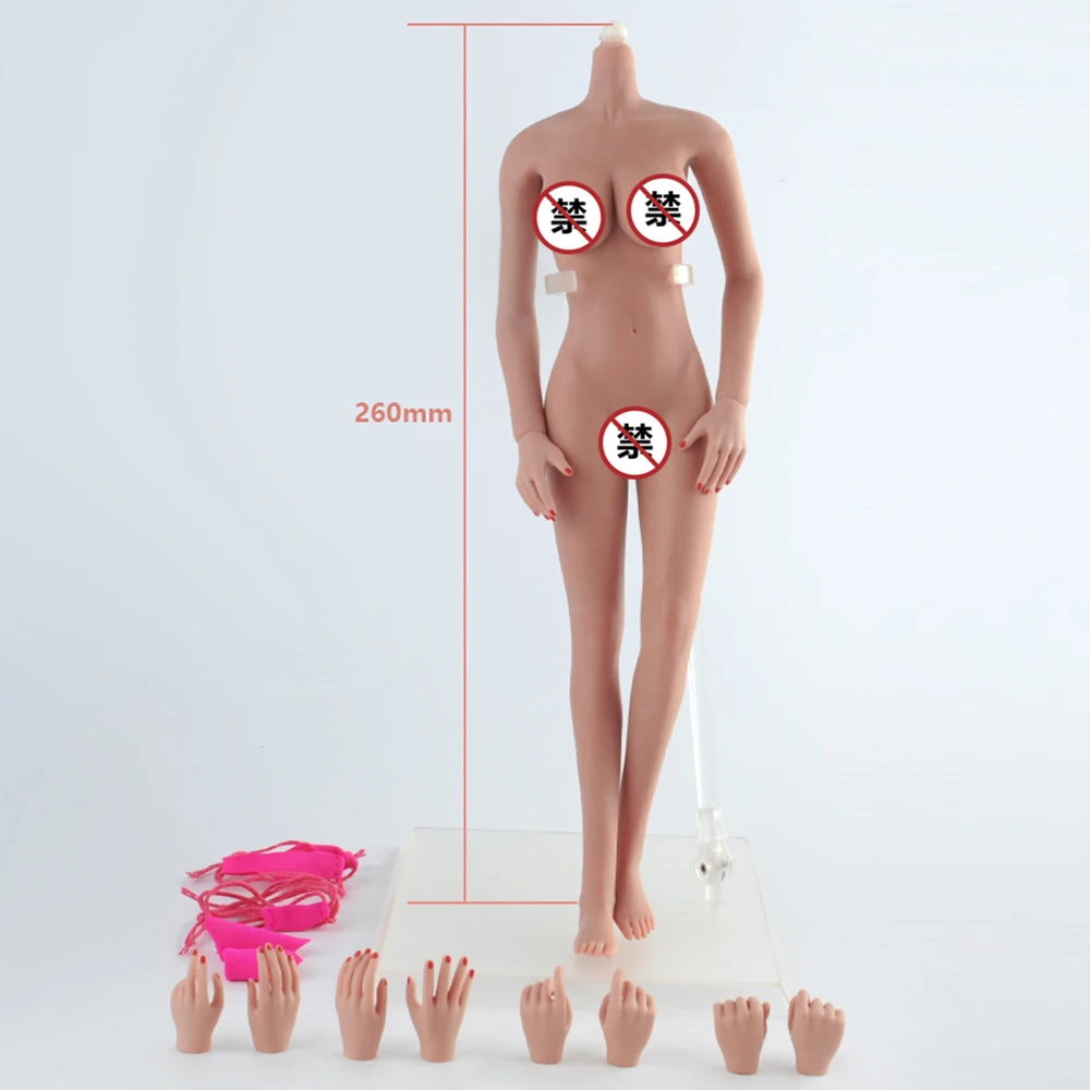 

JIAOU DOLL 1/6 Scale Suntan Skin Europe Girl Female Women Big Bust Seamless Body Doll 12" Action Figures Toys