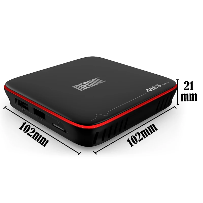 Android tv Box 4K прозрачный сетевой плеер S905W Android 7,1 tv BOX 1G 8G M8SPROW Top Box